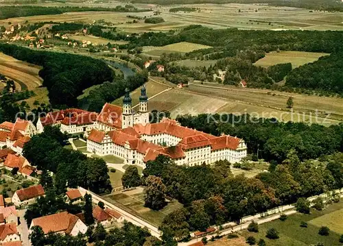 AK / Ansichtskarte Obermarchtal Fliegeraufnahme Schloss Rechtenstein Kat. Obermarchtal
