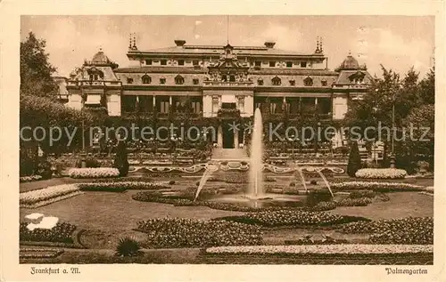 AK / Ansichtskarte Frankfurt Main Palmengarten Wasserspiele Gesellschaftshaus Kat. Frankfurt am Main