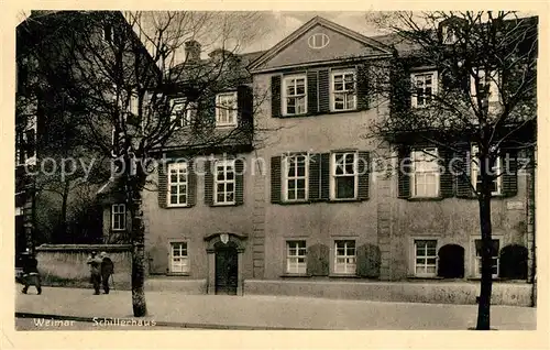 AK / Ansichtskarte Weimar Thueringen Schillerhaus Kat. Weimar