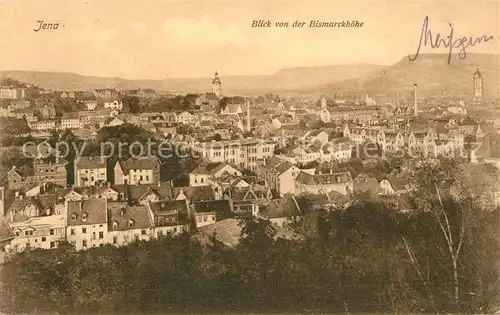AK / Ansichtskarte Jena Thueringen Panorama Blick von der Bismarckhoehe