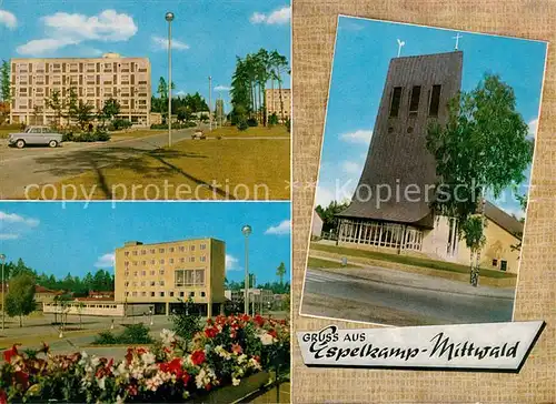 AK / Ansichtskarte Mittwald Espelkamp Breslauer Strasse Thomaskirche Rathaus Kat. Espelkamp