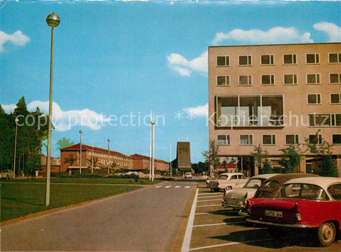 AK / Ansichtskarte Mittwald Espelkamp Breslauer Strasse Thomaskirche