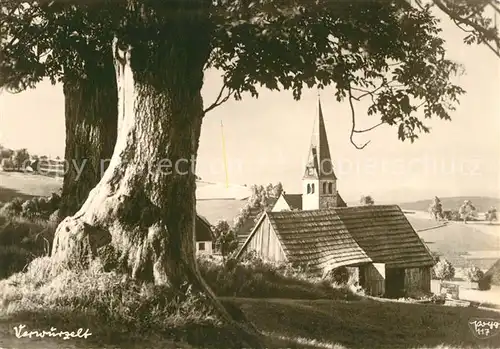 AK / Ansichtskarte Schwarzwald Kapelle Alter Baum Kat. Regionales