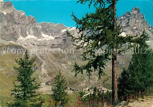AK / Ansichtskarte Cervinia Aosta Panorama e Monte Gervino Kat. Aosta