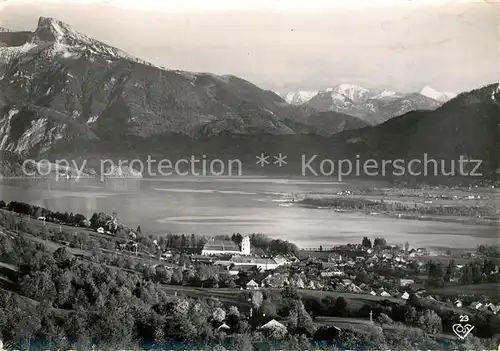 AK / Ansichtskarte Mondsee Salzkammergut mit Schafberg Kat. Mondsee