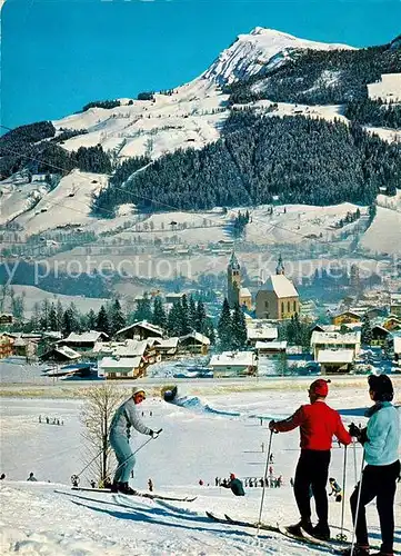 AK / Ansichtskarte Kitzbuehel Tirol mit Kitzbueheler Horn Kat. Kitzbuehel