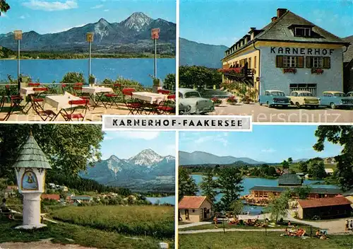 AK / Ansichtskarte Egg Faakersee Karnerhof Bildstock Schwimmbad Kat. Villach Kaernten