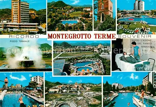 AK / Ansichtskarte Montegrotto Terme Pozzo Termale Sotto Azione del Fango Schwimmbad Panorama Kat. 