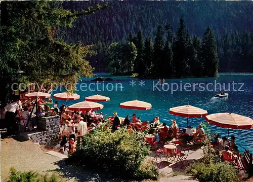 AK / Ansichtskarte Flims GR Terrassen Restaurant Caumasee Kat. Flims Dorf