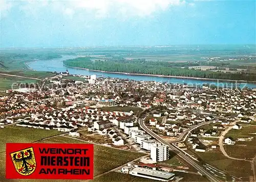 AK / Ansichtskarte Nierstein Rhein Fliegeraufnahme Kat. Nierstein