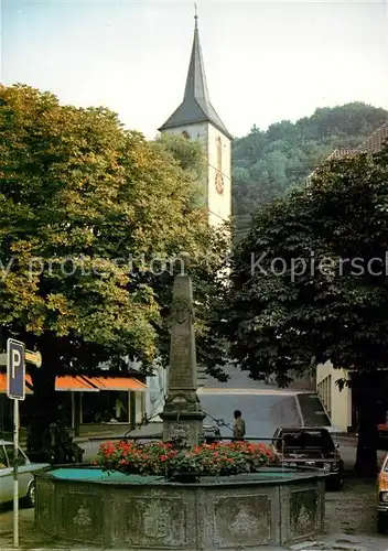 AK / Ansichtskarte Sulz Neckar Brunnen Denkmal Kirche Kat. Sulz am Neckar