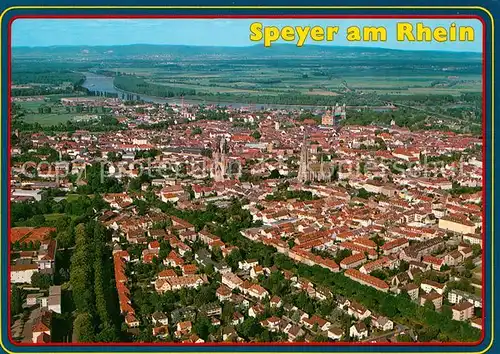 AK / Ansichtskarte Speyer Rhein Fliegeraufnahme Kat. Speyer