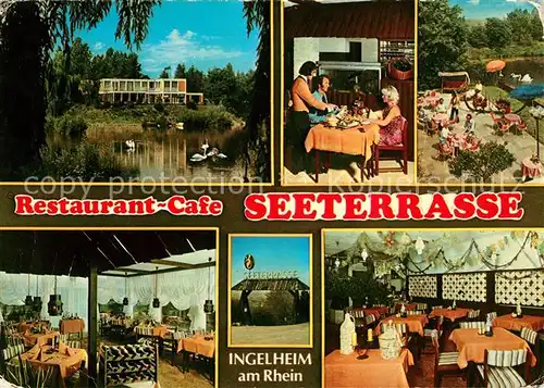 AK / Ansichtskarte Ingelheim Rhein Restaurant Cafe Seeterrasse Kat. Ingelheim am Rhein