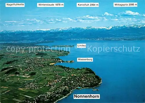 AK / Ansichtskarte Nonnenhorn Bodensee Fliegeraufnahme