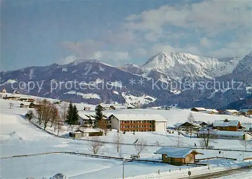 AK / Ansichtskarte Obermaiselstein Ferienheim Energie Versorgung Schwaben AG Winter Kat. Obermaiselstein