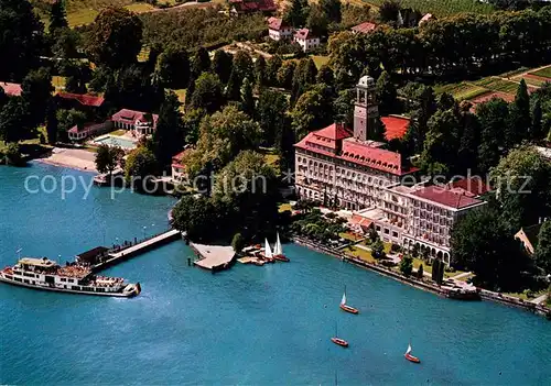 AK / Ansichtskarte Bad Schachen Lindau Fliegeraufnahme Hotel Bad Schachen Kat. Lindau (Bodensee)