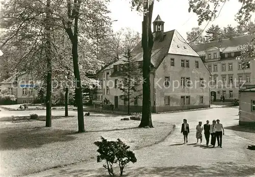 AK / Ansichtskarte Warmbad Wolkenstein Bergarbeiter Sanatorium Kurpark Badehaus Kat. Wolkenstein