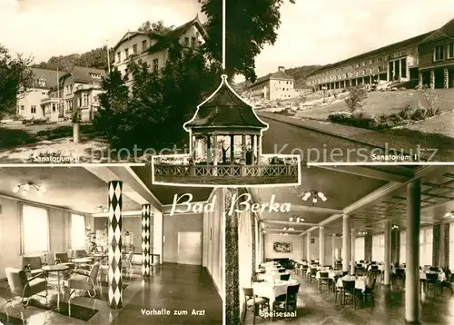 AK / Ansichtskarte Bad Berka Sanatorium II und I Vorhalle Arzt Speisesaal Kat. Bad Berka