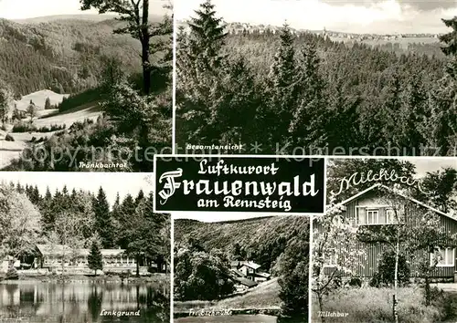AK / Ansichtskarte Frauenwald Thueringen Traenkbachtal Lenkgrund Milchbar Panorama Kat. Frauenwald