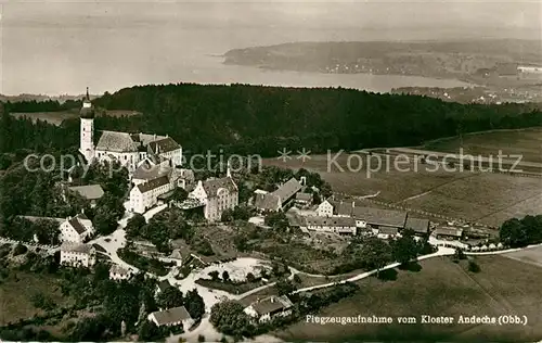 AK / Ansichtskarte Andechs Kloster Fliegeraufnahme Kat. Andechs