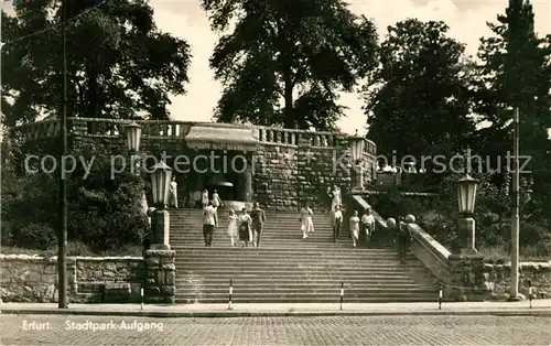 AK / Ansichtskarte Erfurt Stadtpark Aufgang Kat. Erfurt