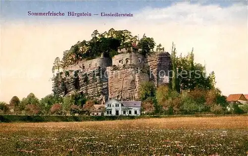 AK / Ansichtskarte Buergstein Tschechien Einsiedlerstein Sommerfrische Kat. Sloup v Cechach