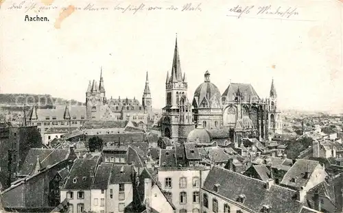 AK / Ansichtskarte Aachen Stadtbild mit Dom Kirche Altstadt Kat. Aachen