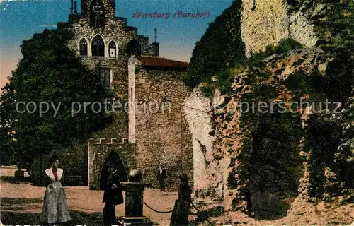 AK / Ansichtskarte Ebernburg Burghof Kat. Bad Muenster am Stein Ebernburg