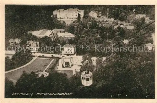 AK / Ansichtskarte Bad Harzburg Blick von Schwebebahn Kat. Bad Harzburg