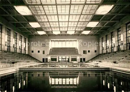 AK / Ansichtskarte Rostock Mecklenburg Vorpommern Schwimmhalle Neptun Tribuene Kat. Rostock