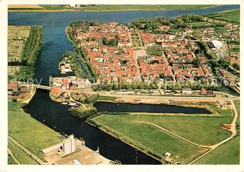 AK / Ansichtskarte Friedrichstadt Eider Fliegeraufnahme Kat. Friedrichstadt