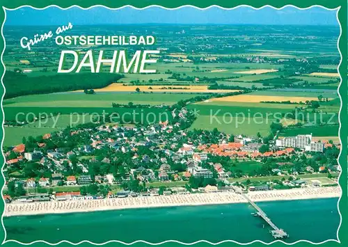 AK / Ansichtskarte Dahme Ostseebad Fliegeraufnahme Kat. Dahme