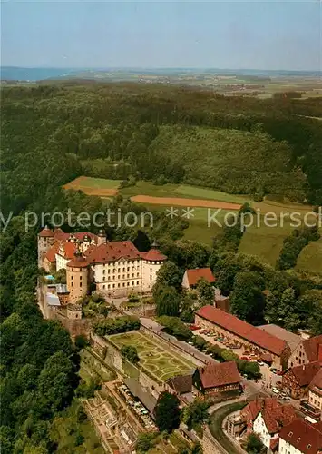 AK / Ansichtskarte Langenburg Wuerttemberg Fliegeraufnahme Schloss  Kat. Langenburg