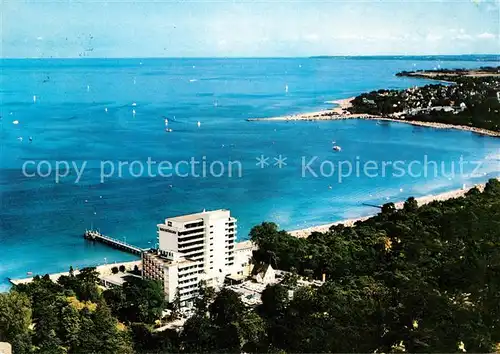 AK / Ansichtskarte Timmendorfer Strand Fliegeraufnahme Kurhaus Hotel Seeschloesschen Kat. Timmendorfer Strand