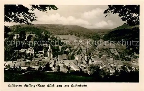 AK / Ansichtskarte Stolberg Harz Blick von der Lutherbuche Kat. Stolberg Harz