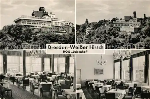 AK / Ansichtskarte Dresden Weisser Hirsch HOG Luisenhof Speisesaal Kat. Dresden Elbe