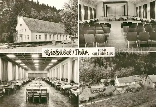 AK / Ansichtskarte Giessuebel Schleusegrund FDGB Kulturhaus Speisesaal Kat. Schleusegrund