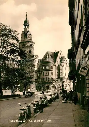 AK / Ansichtskarte Halle Saale Am Leipziger Turm Kat. Halle