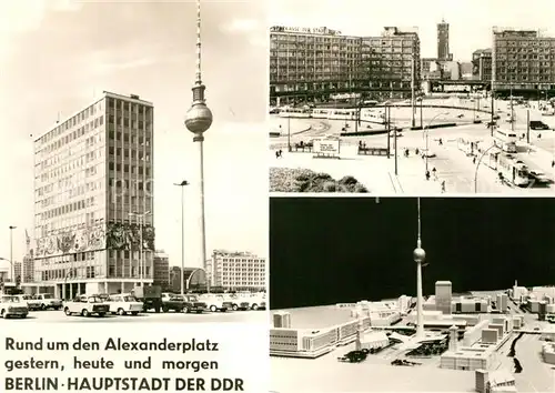 AK / Ansichtskarte Berlin Alexanderplatz Fernseh UKW Turm Deutsche Post Berlin Kat. Berlin