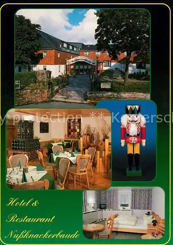 AK / Ansichtskarte Seiffen Erzgebirge Nussknackerbaude Hotel Restaurant Kat. Kurort Seiffen Erzgebirge