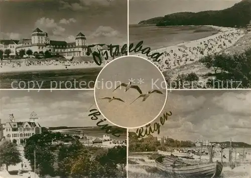 AK / Ansichtskarte Binz Ruegen Strand Hafen Kurhaus Kat. Binz