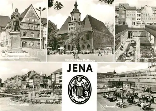 AK / Ansichtskarte Jena Thueringen Rathaus Platz der Kosmonauten Johannisstrasse