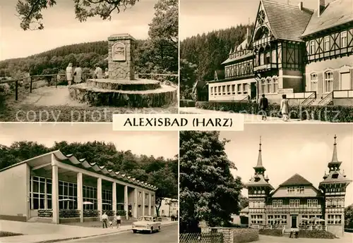 AK / Ansichtskarte Alexisbad Harz Friedensdenkmal Hotel Linde Kat. Harzgerode
