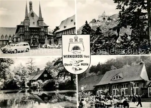 AK / Ansichtskarte Wernigerode Harz Rathaus Schloss  Kat. Wernigerode