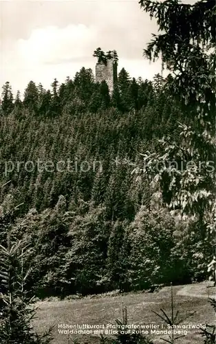 AK / Ansichtskarte Pfalzgrafenweiler Waldachtal Ruine Mandelberg Kat. Pfalzgrafenweiler