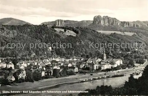 AK / Ansichtskarte Bad Schandau Falkenstein Schrammsteine Kat. Bad Schandau