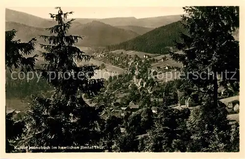 AK / Ansichtskarte Manebach Panorama Ilmtal Kat. Ilmenau