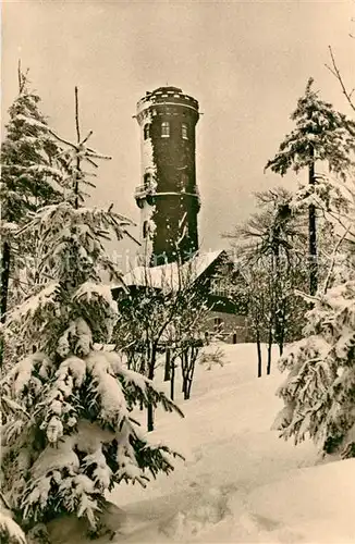 AK / Ansichtskarte Oybin Hochwaldturm Winter Kat. Kurort Oybin