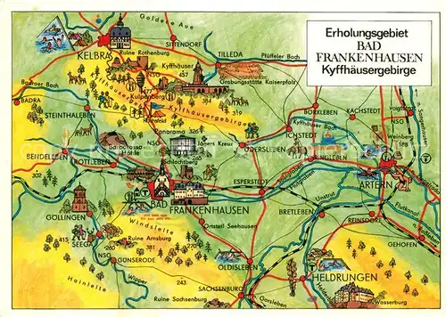 AK / Ansichtskarte Bad Frankenhausen Kelbra Tileda Kachstedt Artern Oldisleben Goellingen Kat. Bad Frankenhausen