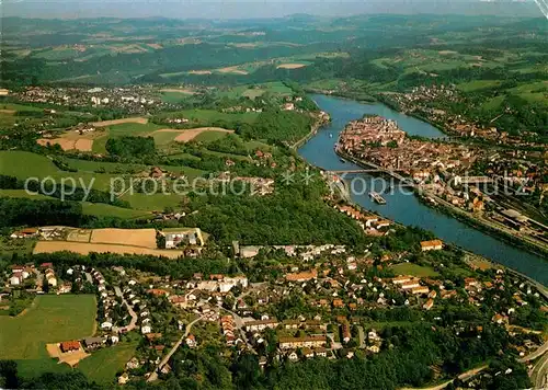 AK / Ansichtskarte Passau Fliegeraufnahme Hacklberg Grubweg Kat. Passau